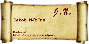 Jakob Nóra névjegykártya